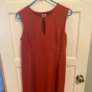 Anne Klein Burnt Orange Sheath Dress Women's Size 6
